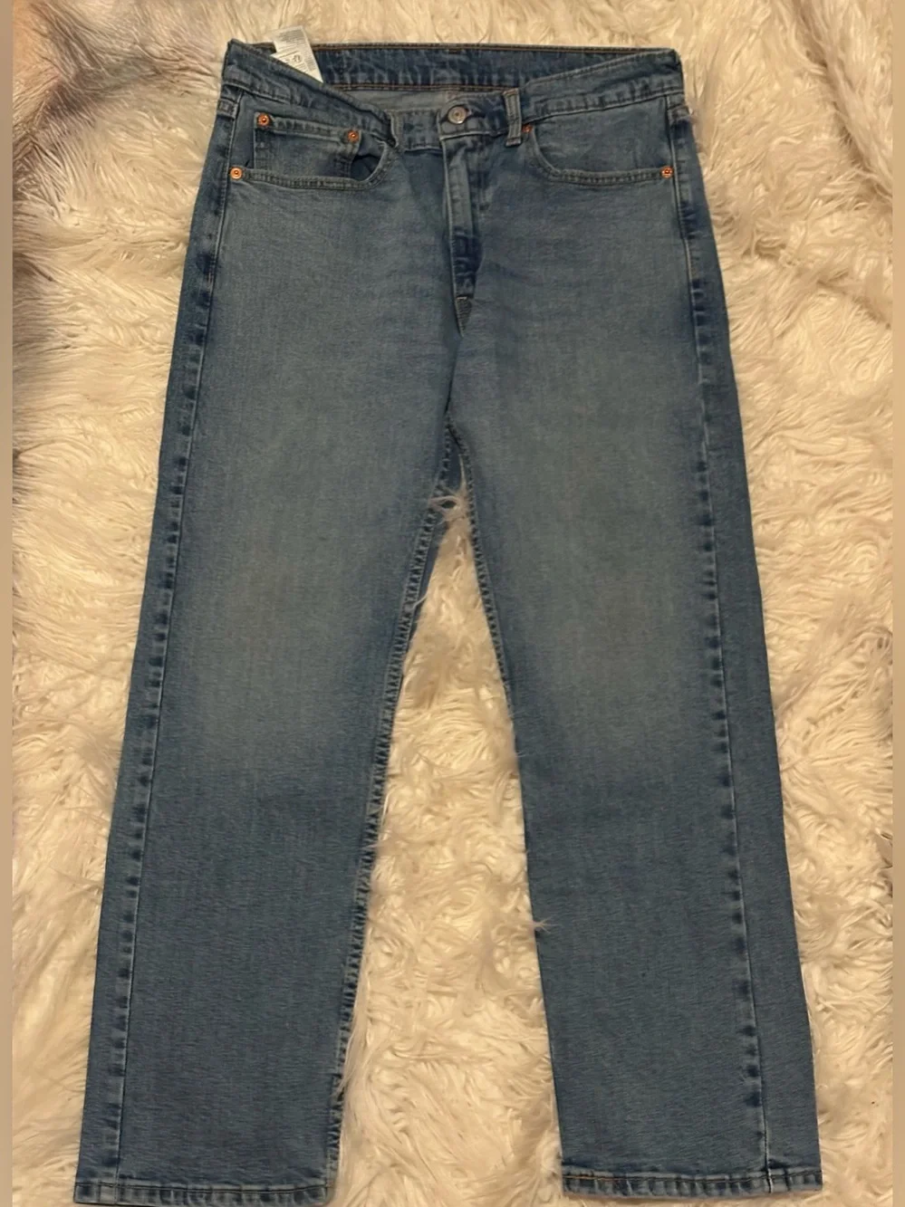 Levi's 505 Regular Fit Straight Leg Jeans Clif Medium Wash W32 L29